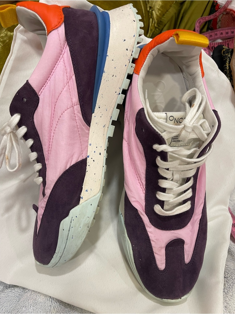 Oncept Pink, Purple & Orange Women's Retro Runner Sneakers beautiful!!